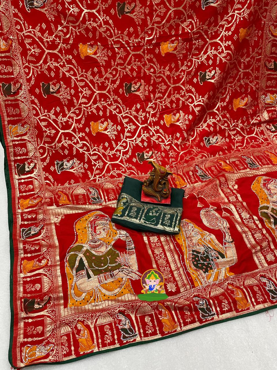 Dulhan print saree