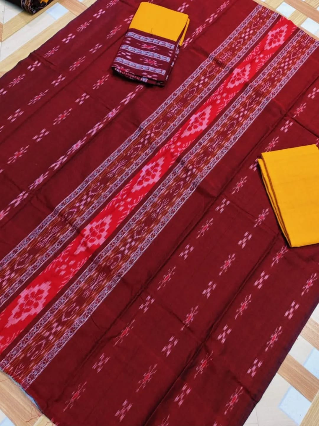 Handloom cotton dress material